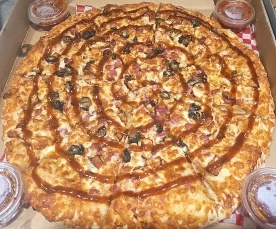 BBQ Chicken Pizza at Pizza 97 and Donair in Edmonton